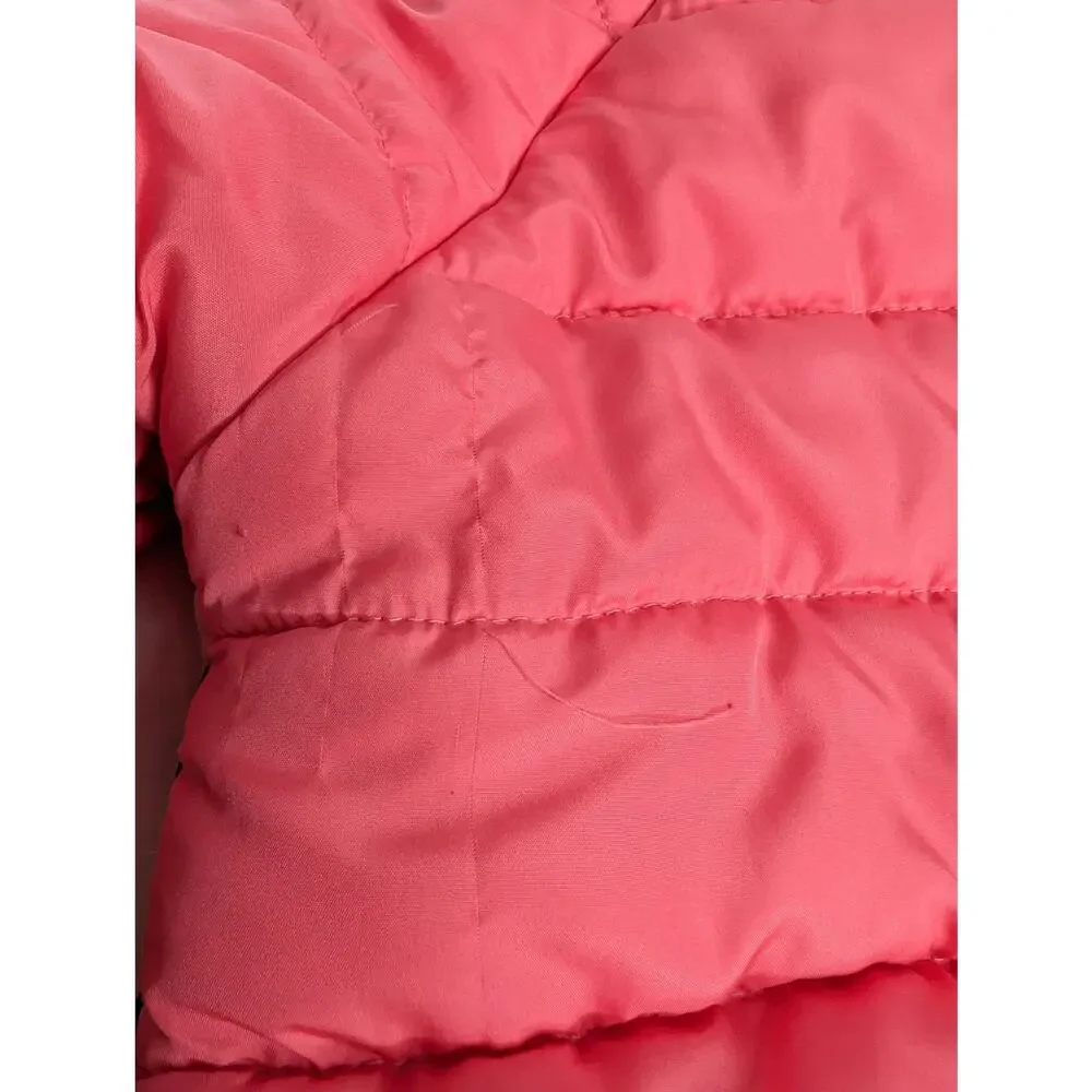 Gabby's Dollhouse Toddler Girl Size 2T Pink Puffer Coat Pandy Cat Character Hood
